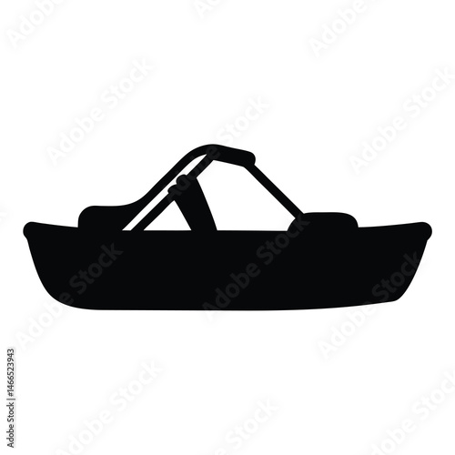 pedal boat , black and white illustration of vehicles.