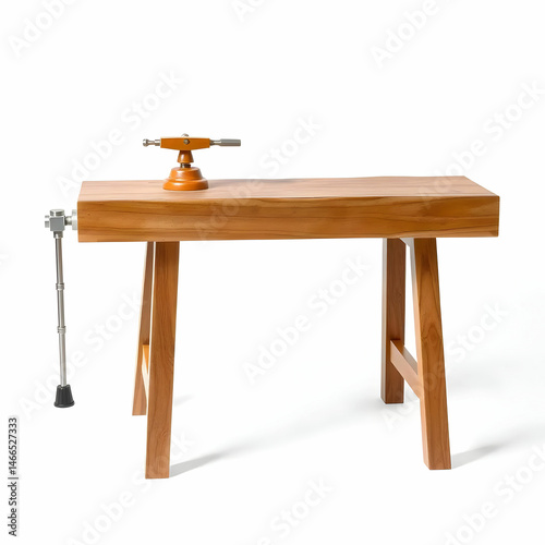 Table vise isolated on white