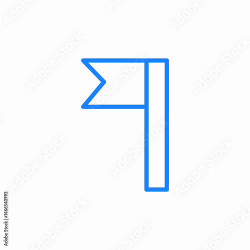 location flag marker icon sign vector