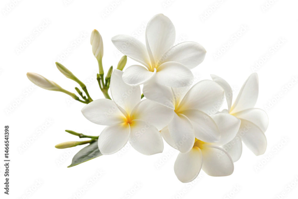 Fototapeta premium frangipani flower isolated on white