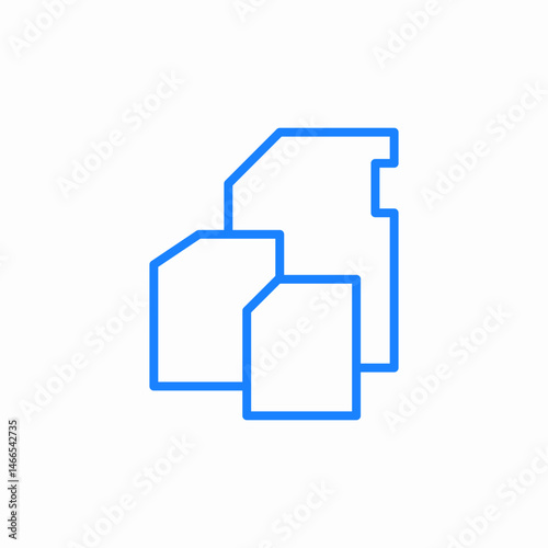 micro sd card storage icon sign vector