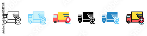 Order Tracking multi style, mini illustration icon. Relate to movie and cinema theme use for modern concept, UI or UX kit, web and app development. 