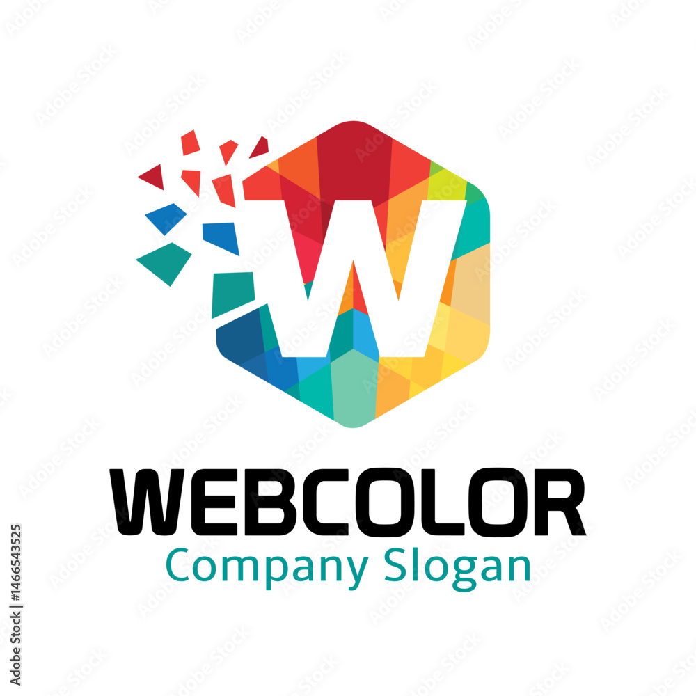 colorful hexagon letter w logo pixels shape w letter vector symbol icon design colorful hexagon letter w logo pixels shape w letter vector symbol icon design