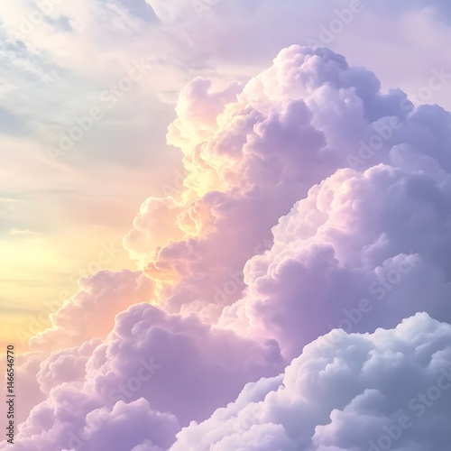 Dreamy Pastel Cloud Sky – Soft Aesthetic Background for Wall Art & Digital Designs