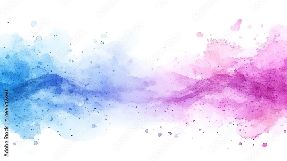 Obraz premium Abstract watercolor wash with soft color gradients
