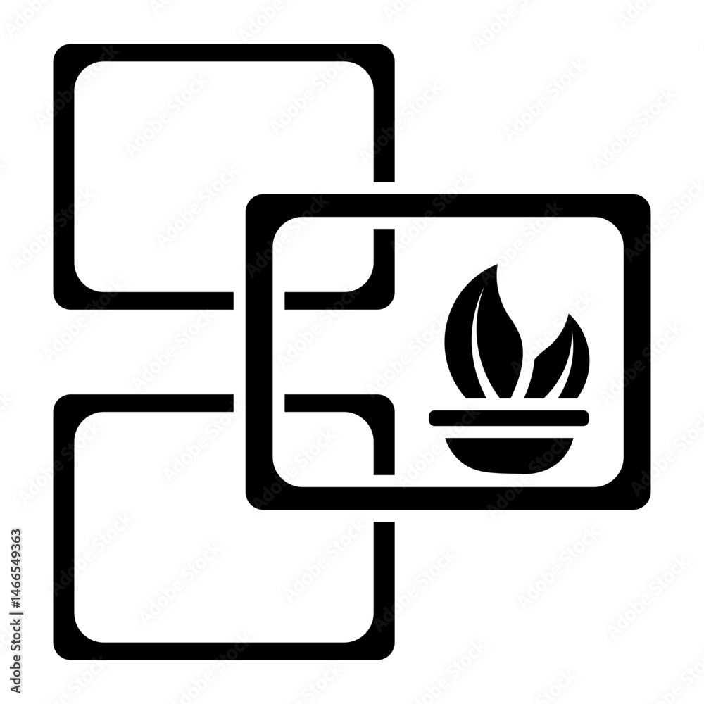 Obraz premium plant Solid icon