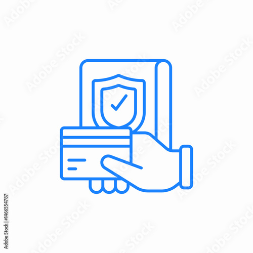insurance payment icon sign vector
