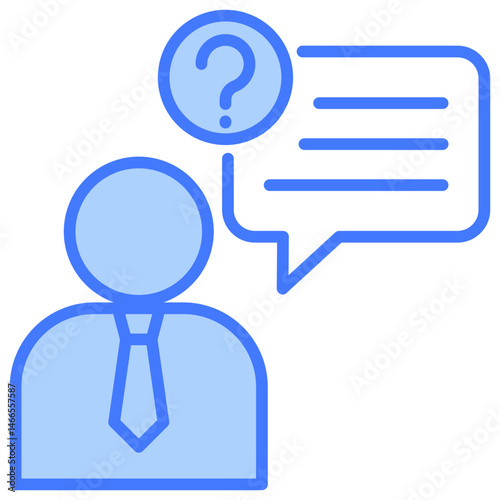 Opinion Blue Icon