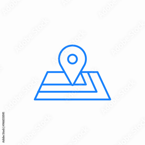 location pin icon sign vector