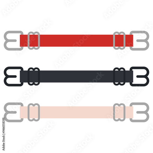 Extender for women bra vector cartoon illustration isolated on a white background.