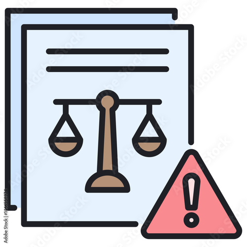Notice Lineal Color Icon