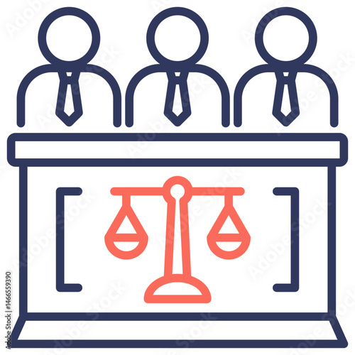 Jury Dual Tone Icon