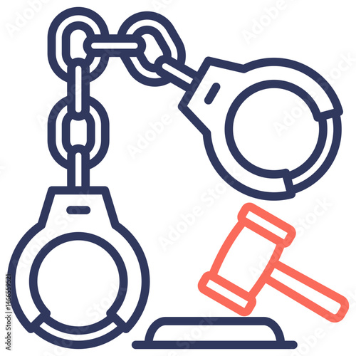 Criminal Law Dual Tone Icon