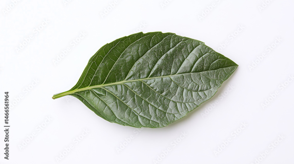 Obraz premium A fresh basil leaf 