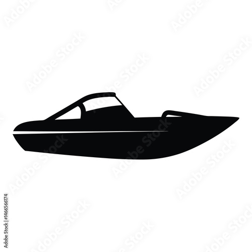 speedboat , black and white illustration of vehicles.