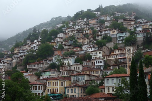 Wallpaper Mural Overcast view of clustered heritage houses on slope  
 Torontodigital.ca