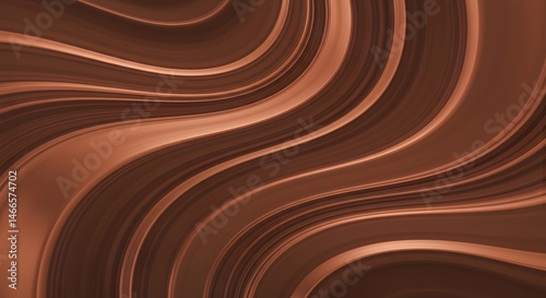 Liquid Chocolate Swirls: Rich Brown Abstract Background