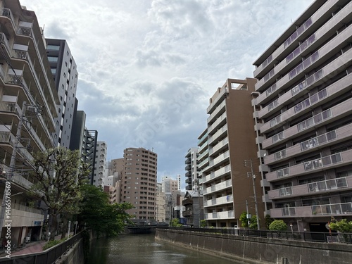 蒲田の吞川の景色