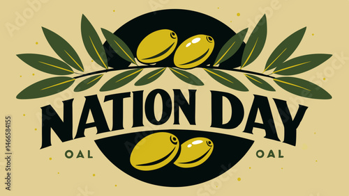 Celebrate National Olive Day with this delicious olive branch design for food promotions