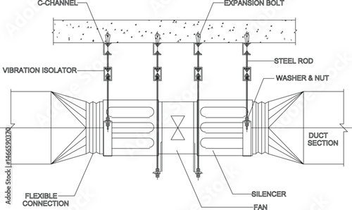 Axial fan is ideal for ventilation in industrial and commercial spaces