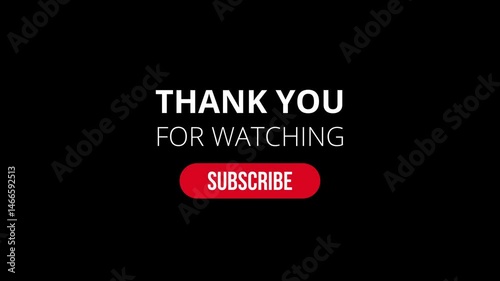 Thank you for watching Text animation on black screen. Video text animation for social media 4k. 