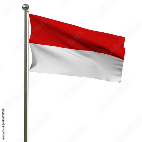 Free Download indonesia flag realistic - GFXLoad