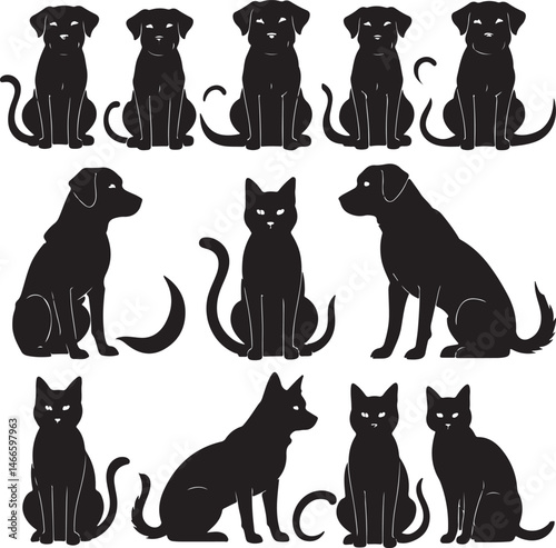 Curious Cat Sitting Silhouette

Playful Kitten Vector Design

Sleeping Cat on Windowsill Silhouette

Cat Stretching Silhouette Art

Elegant Cat Profile Vector