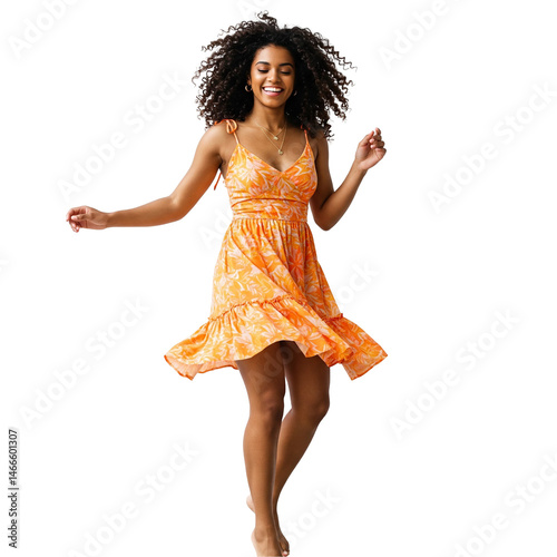 young woman dancing
