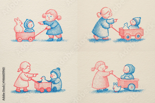 set of children
