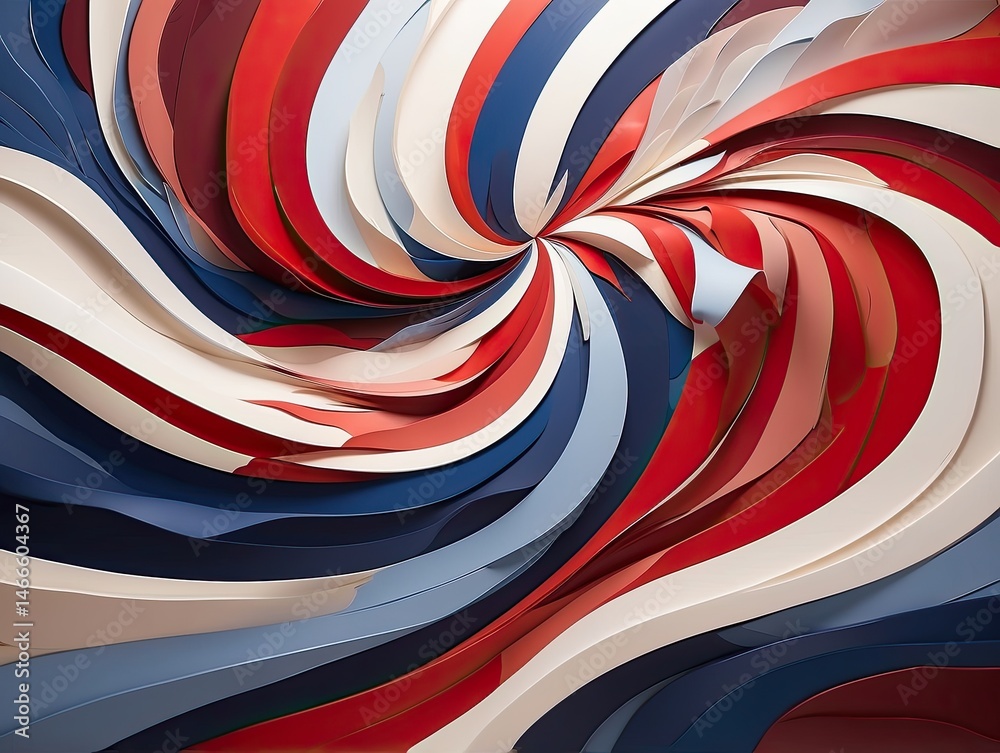 Obraz premium United States Celebration Background with Flag Elements