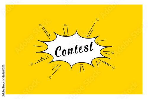 contest comic word, contest poster