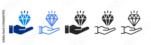 Value icon set multiple style collection