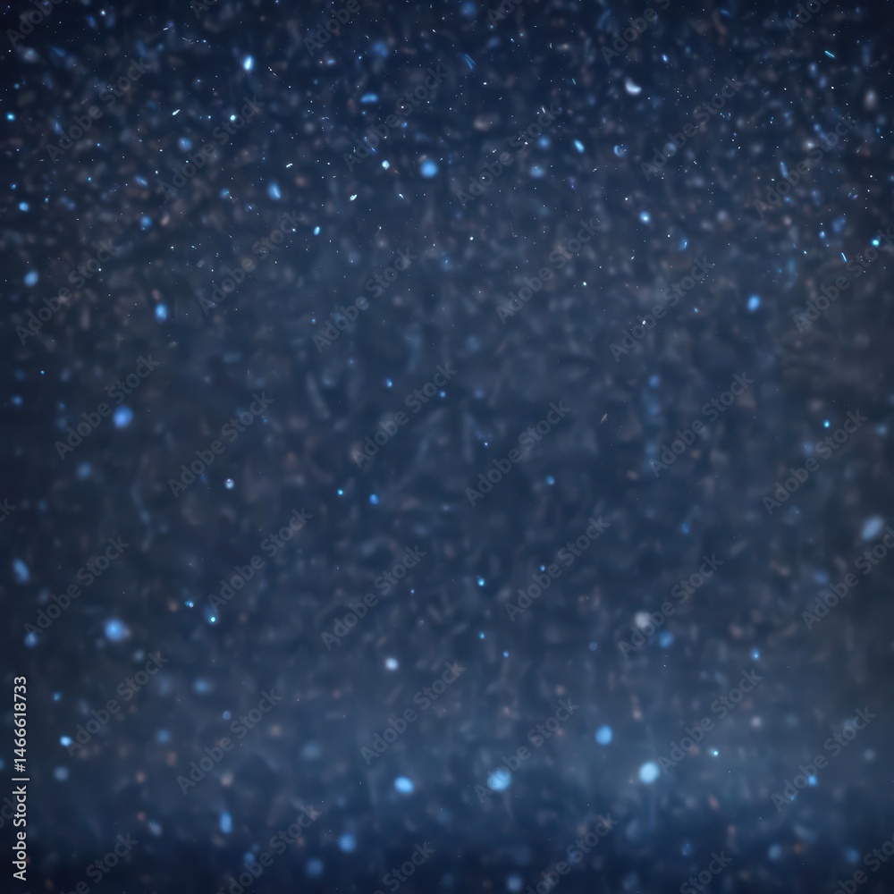 Fototapeta premium Abstract navy blue bokeh, shimmering sparkles, elegant light effect, overlay, festive, elegant