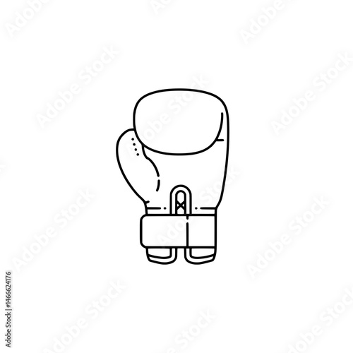 Boxing glove icon representing sports, combat training, and athletic competition