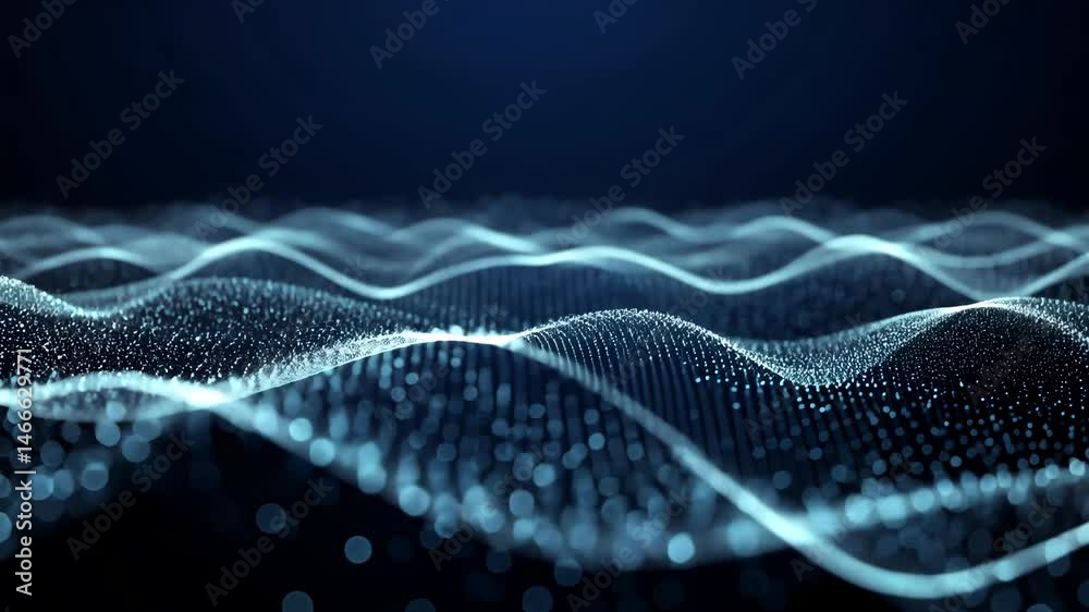 Abstract digital network wave pattern Abstract digital network wave pattern