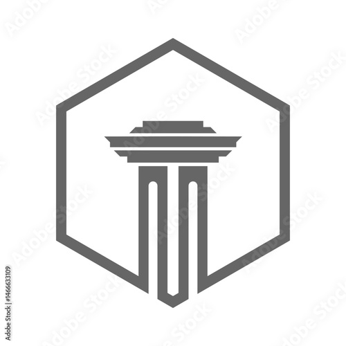Legal lawyer logo icon design
