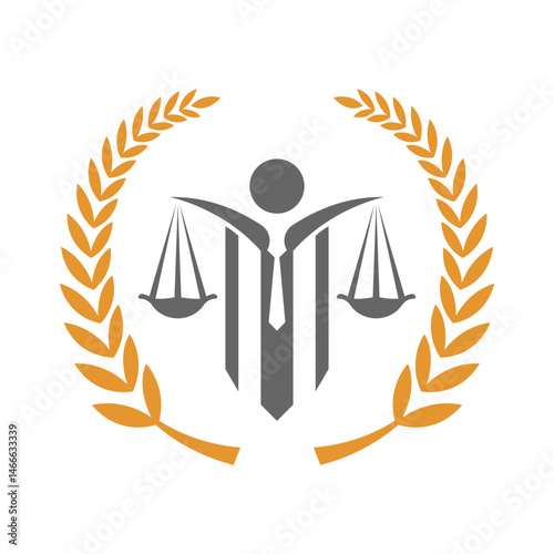 Legal lawyer logo icon design