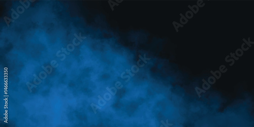 Deep Blue and Black Smoky Fog Texture with Ethereal Haze Elements

