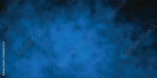 Deep Blue and Black Smoky Fog Texture with Ethereal Haze Elements

