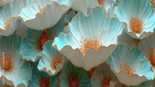 Elegant Blue Flower Arrangement for Home Decor photo