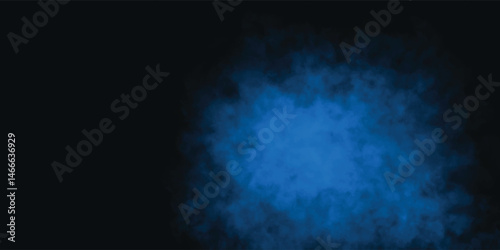 Digital Art with Blue Mist and Shadowy Atmospheric Depth

