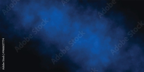 Tranquil Blue Fog Background for Artistic and Visual Use

