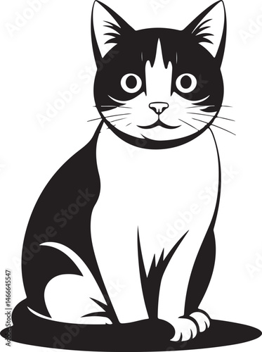 Curious Cat with Curled Tail Silhouette

Sleeping Cat on Windowsill Vector Art

Playful Kitten Pouncing Silhouette

Black Cat in Moonlight Vector Design

Sitting Cat Outline with Whiskers