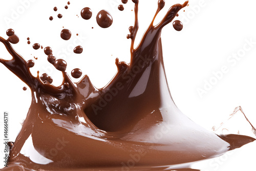 Isolated Brown Chocolate Splash