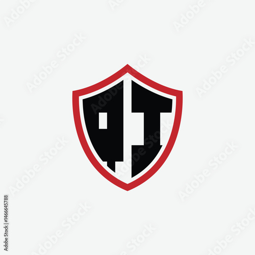 748 shield logo shape letter alphabet educational learning Q I