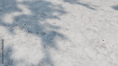 Obraz na płótnie Close up of a concrete surface with shadows of leaves, creating an interesting textured background w salonie