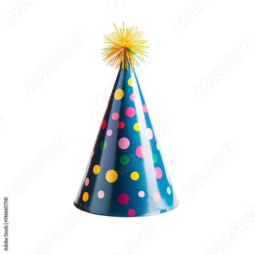 party hats isolated on white
