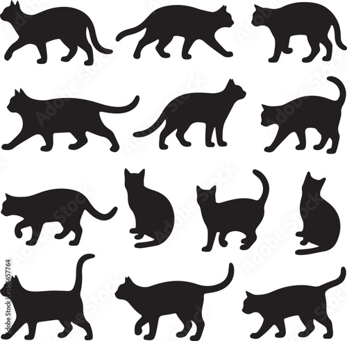 Cat Silhouette Vector – Elegant and Cute Pet Design

Minimalist Cat SVG – Sitting, Walking & Playing Poses

Cute Cat Clipart – Perfect for Pet Lovers & Decor

Black Cat Outline – Stylish Feline Silhou