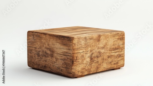 Fototapeta Naklejka Na Ścianę i Meble -  Rustic wooden block podium