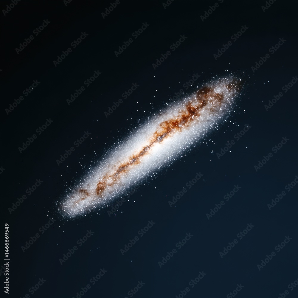 Fototapeta premium Beautiful starlight web with high detail galactic core